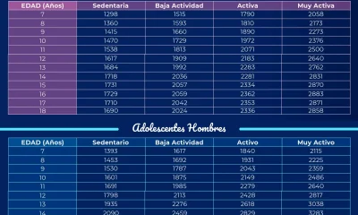 cantidad calorias