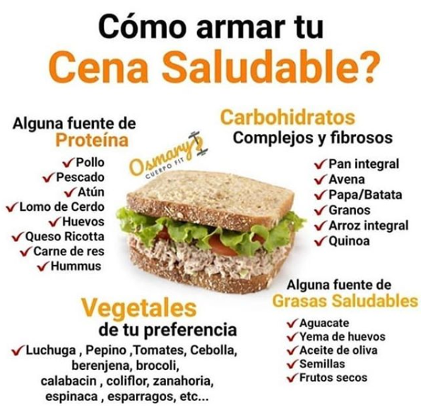 cena saludable