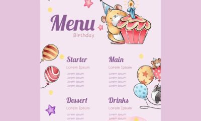 menu cumpleanos