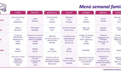 menu semanal