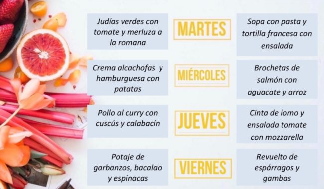 menus semanales