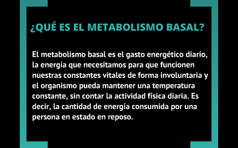 metabolismo basal