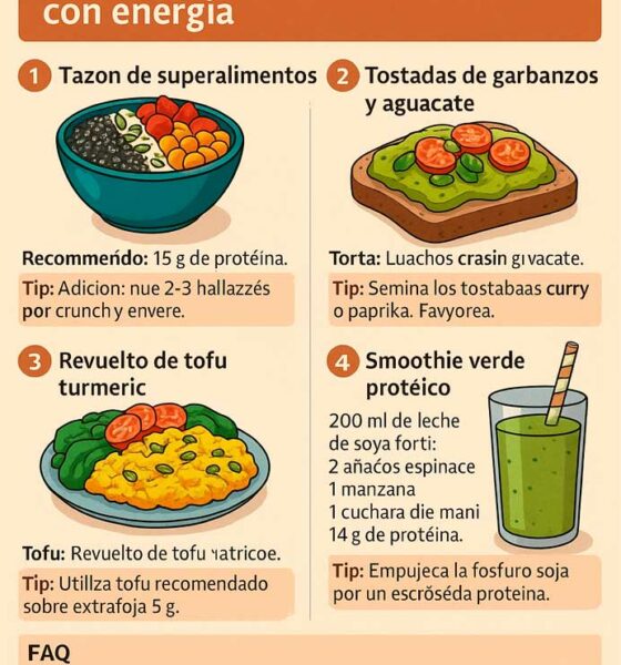 🥣💪 Desayunos ricos en proteína vegetal para empezar el día con energía